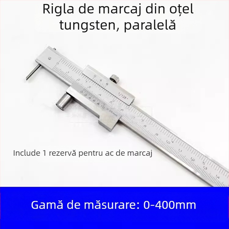 Calibru Vernier din aliaj de carbură pentru trasare paralelă, interval 0-500 mm