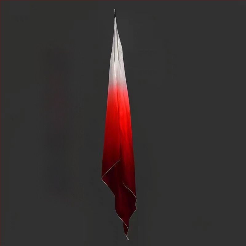 Fan de dans din mătase, dublu-facat, pentru Yangko și dans clasic, dans în pătrat (mătase; dublu-facat; Yangko; dans clasic)