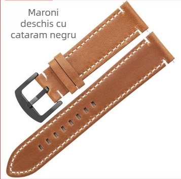 Brățară de ceas din piele naturală, finisaj ulei-cerat, gata de utilizare, pentru Huawei smartwatch, brand Xin Starting Point, origine Guangdong, Primăvara 2025, stil casual