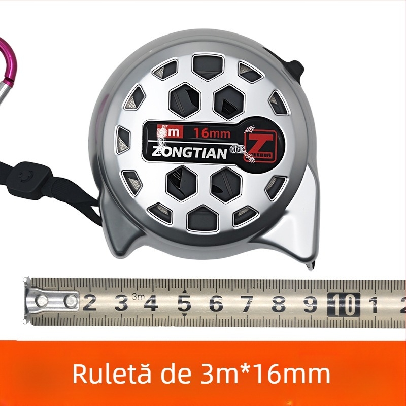 Bandă metrică din oțel inoxidabil cu design gol, rezistentă la apă, la căderi, precizie înaltă, cu husă