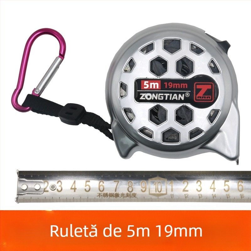 Bandă metrică din oțel inoxidabil cu design gol, rezistentă la apă, la căderi, precizie înaltă, cu husă