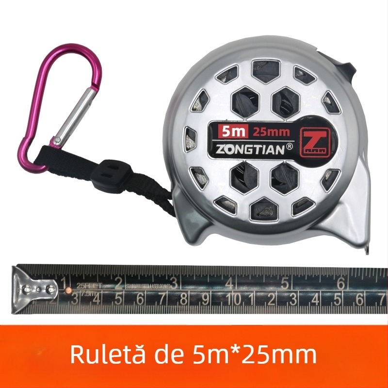 Bandă metrică din oțel inoxidabil cu design gol, rezistentă la apă, la căderi, precizie înaltă, cu husă