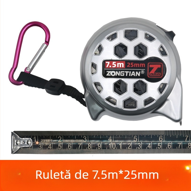 Bandă metrică din oțel inoxidabil cu design gol, rezistentă la apă, la căderi, precizie înaltă, cu husă