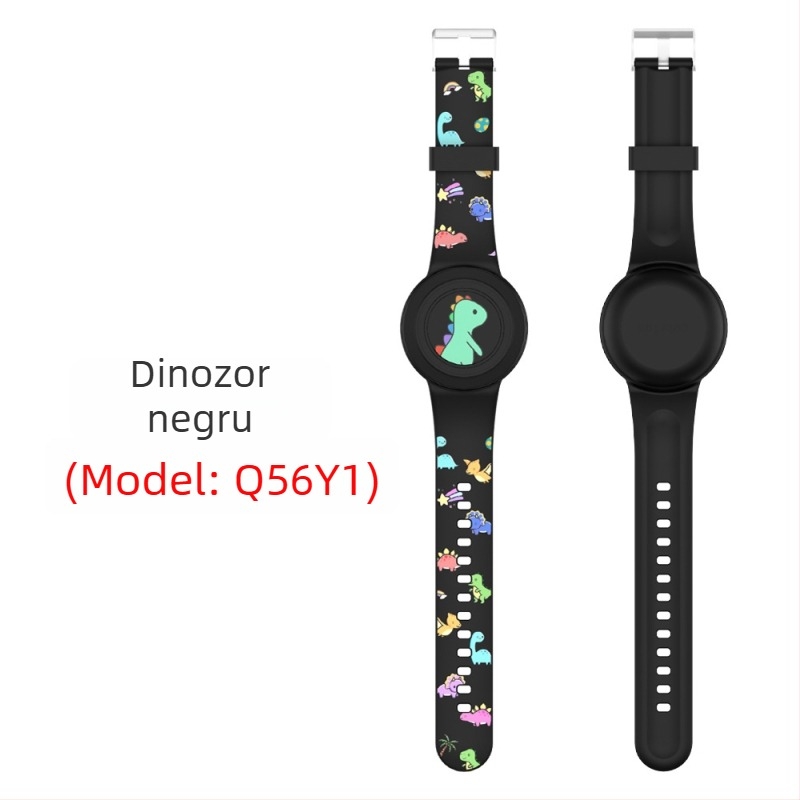 Capac protecție din silicon pentru AirTag Apple – curea impermeabilă, stil desen animat drăguț, turnare prin injecție, seria Waterproof Strap Cover, model Waterproof Strap Cover