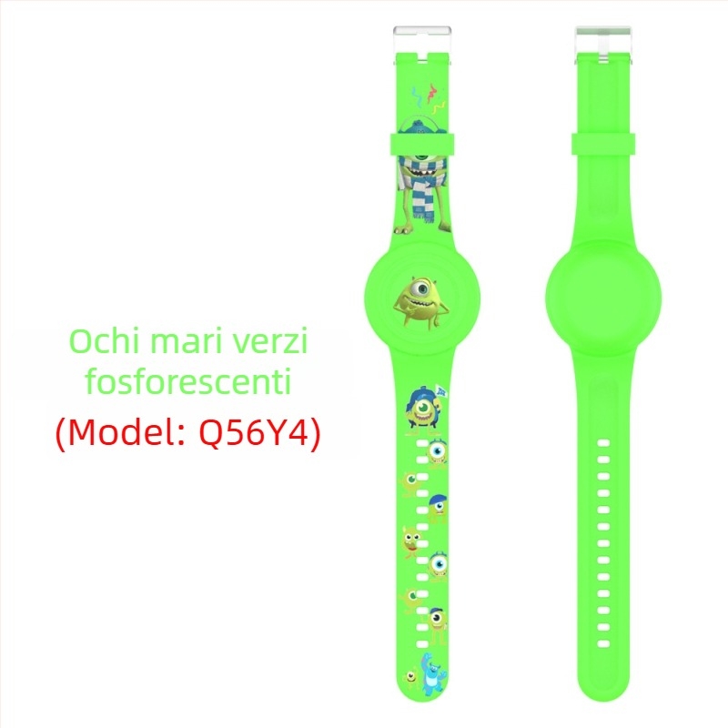 Capac protecție din silicon pentru AirTag Apple – curea impermeabilă, stil desen animat drăguț, turnare prin injecție, seria Waterproof Strap Cover, model Waterproof Strap Cover