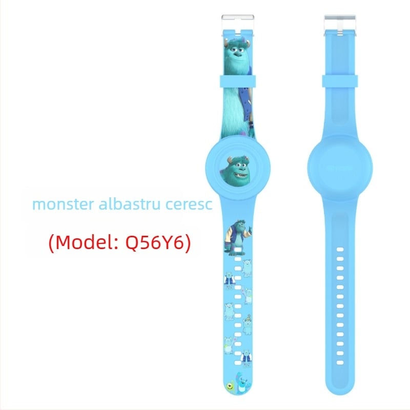 Capac protecție din silicon pentru AirTag Apple – curea impermeabilă, stil desen animat drăguț, turnare prin injecție, seria Waterproof Strap Cover, model Waterproof Strap Cover