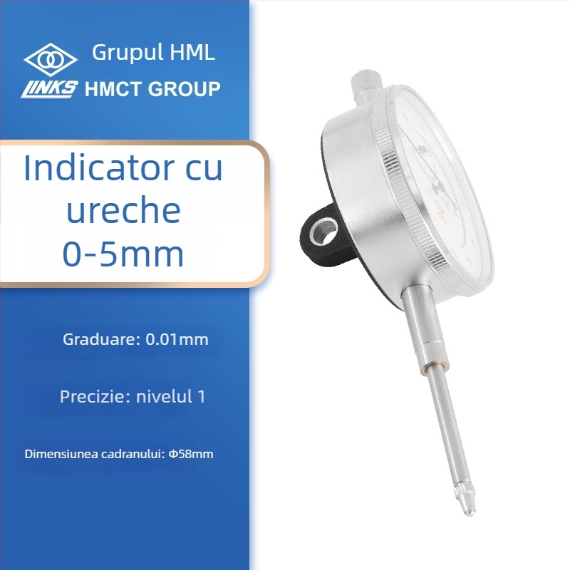 Indicator cadran cu bază magnetică, rezistent la șocuri, scară 0-1-3-5-10-30-50, GB1219-2008, marca Ha Amount
