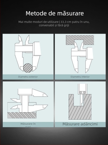 Caliper digital din oțel inoxidabil – clasă industrială, precizie înaltă, afișaj digital