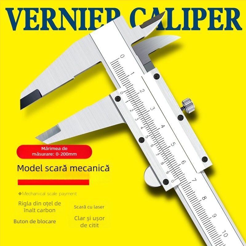 Caliper digital din oțel inoxidabil – clasă industrială, precizie înaltă, afișaj digital