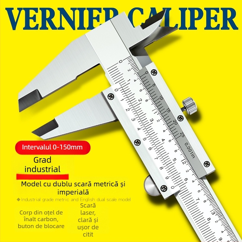 Caliper digital din oțel inoxidabil – clasă industrială, precizie înaltă, afișaj digital