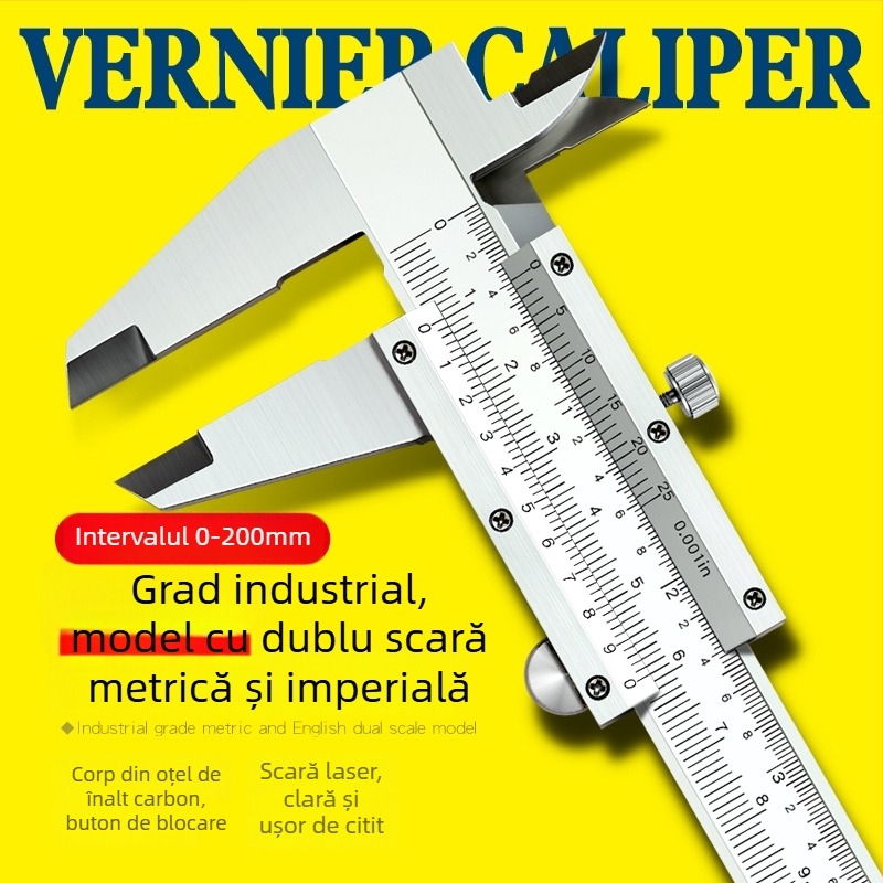 Caliper digital din oțel inoxidabil – clasă industrială, precizie înaltă, afișaj digital