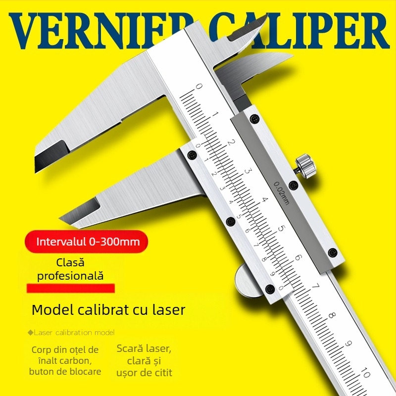 Caliper digital din oțel inoxidabil – clasă industrială, precizie înaltă, afișaj digital