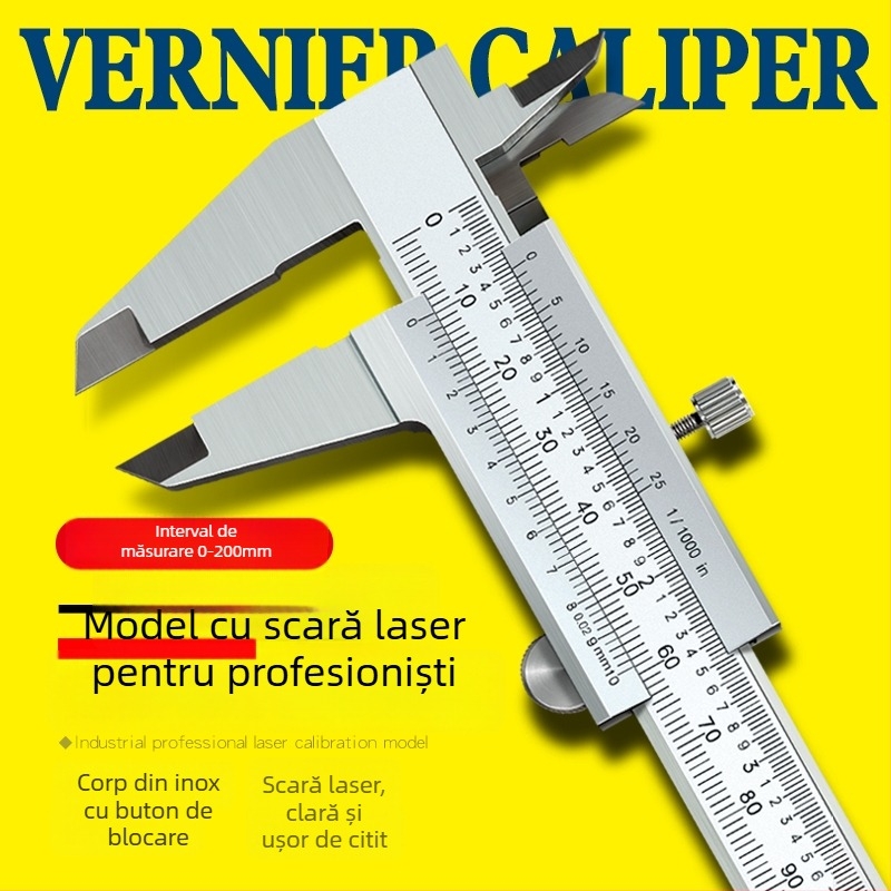 Caliper digital din oțel inoxidabil – clasă industrială, precizie înaltă, afișaj digital