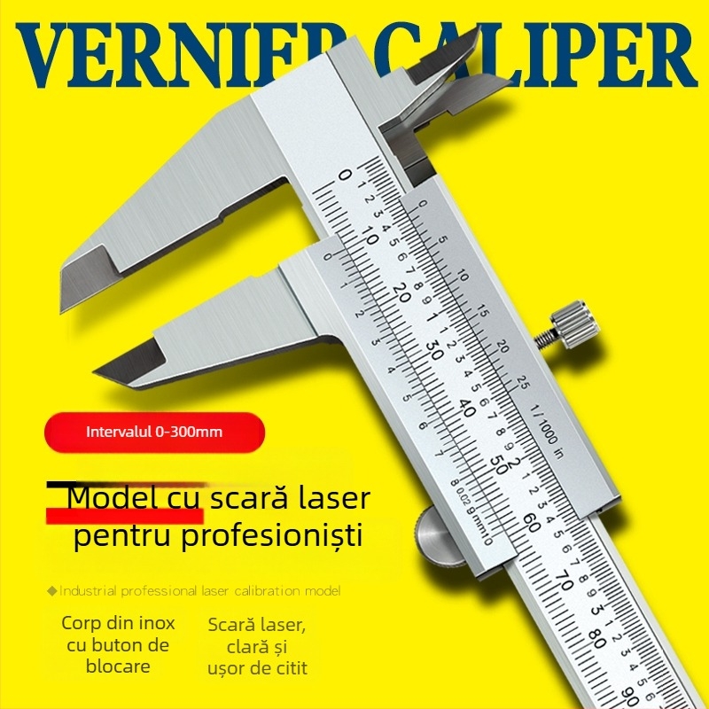 Caliper digital din oțel inoxidabil – clasă industrială, precizie înaltă, afișaj digital