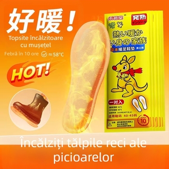 Talpă încălzită pentru pantofi, completă, unisex, pentru adulți, materiale: praf de fier, apă, cărbune activ