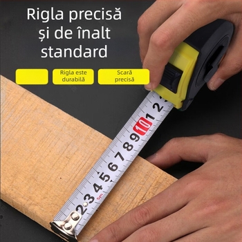 Home Craftsman Bandă metrică din oțel, anti-cădere, lamă îngroșată și durificată, carcasă din oțel inoxidabil, 12 buc./cutie