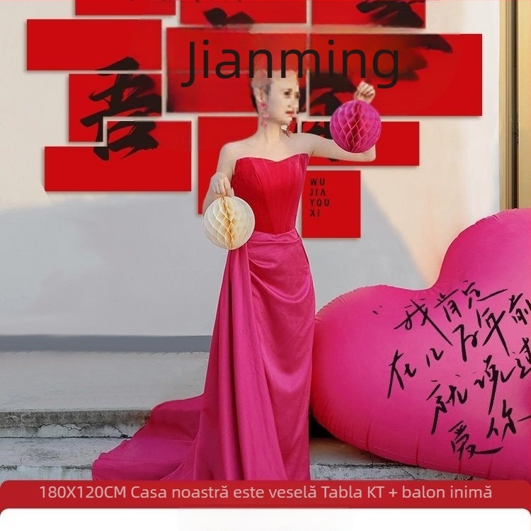 Fundal foto pentru nunți – autocolant de perete pentru decor de logodnă; neimportat; cadou personal