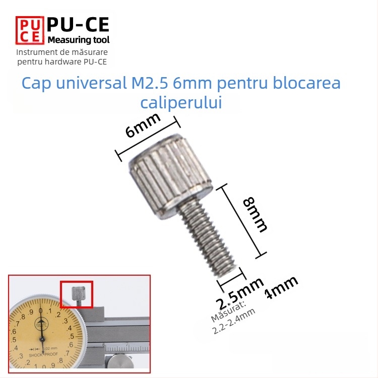 Set șuruburi de fixare pentru caliper Vernier — șuruburi de blocare pentru înălțime digitală și măsurător de adânime