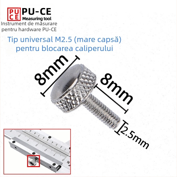 Set șuruburi de fixare pentru caliper Vernier — șuruburi de blocare pentru înălțime digitală și măsurător de adânime