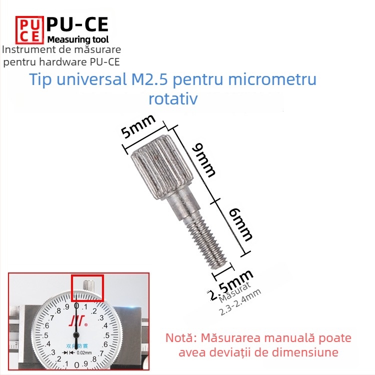 Set șuruburi de fixare pentru caliper Vernier — șuruburi de blocare pentru înălțime digitală și măsurător de adânime