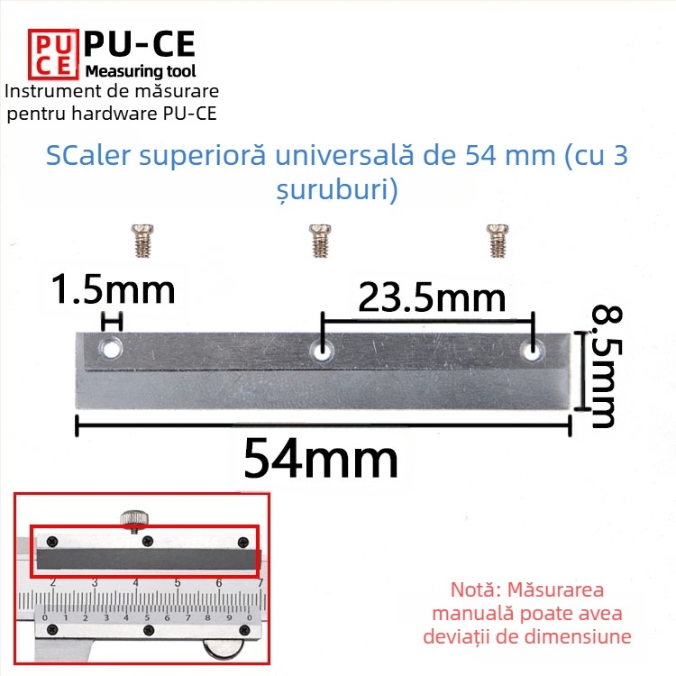 Set șuruburi de fixare pentru caliper Vernier — șuruburi de blocare pentru înălțime digitală și măsurător de adânime