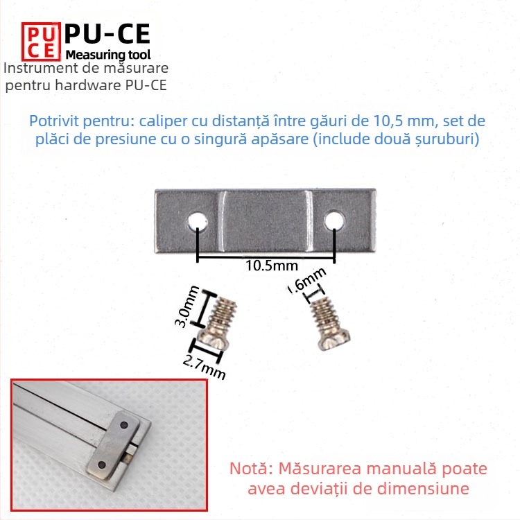 Set șuruburi de fixare pentru caliper Vernier — șuruburi de blocare pentru înălțime digitală și măsurător de adânime