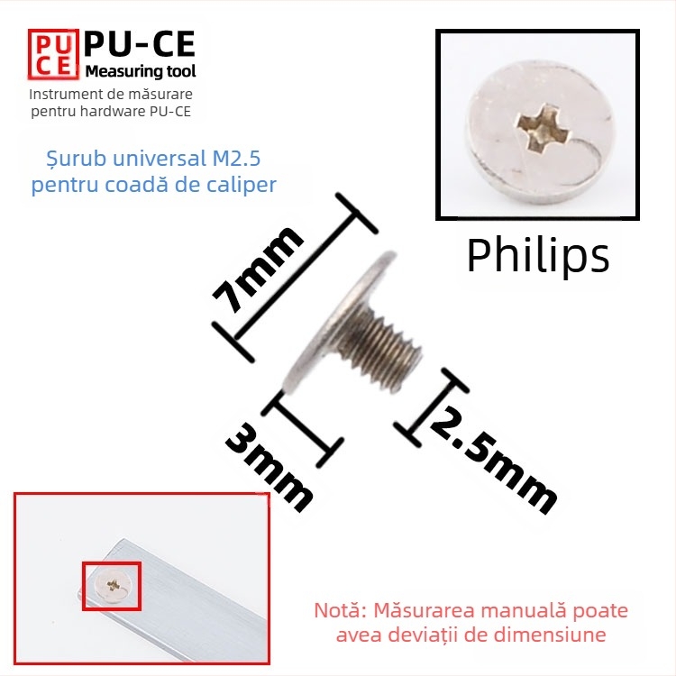Set șuruburi de fixare pentru caliper Vernier — șuruburi de blocare pentru înălțime digitală și măsurător de adânime
