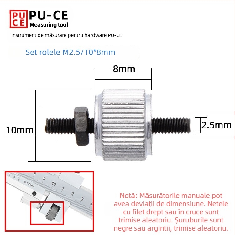 Set șuruburi de fixare pentru caliper Vernier — șuruburi de blocare pentru înălțime digitală și măsurător de adânime