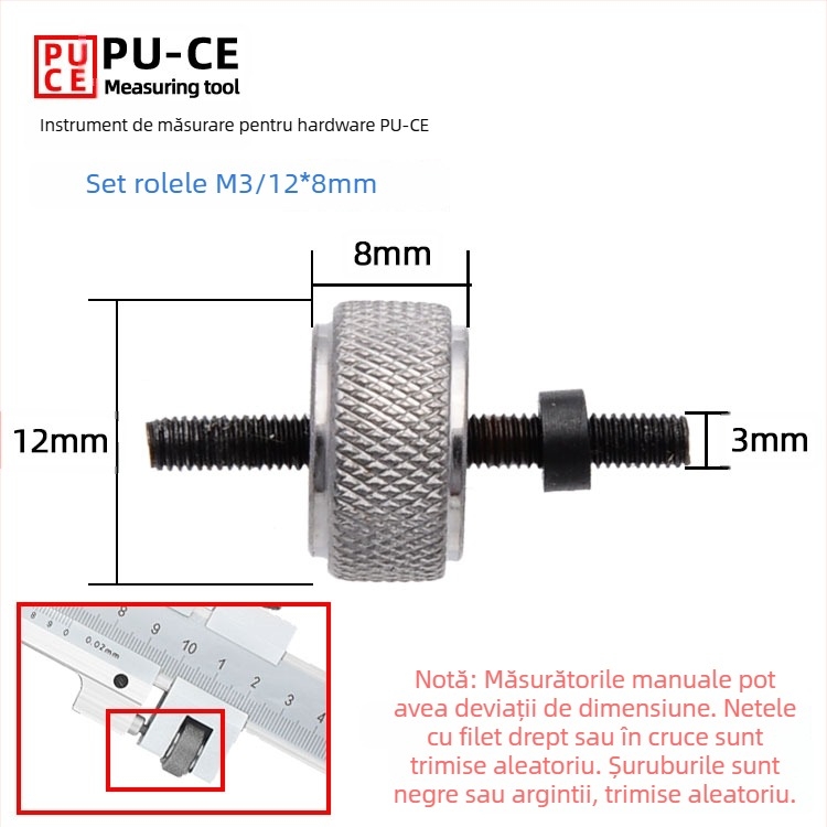 Set șuruburi de fixare pentru caliper Vernier — șuruburi de blocare pentru înălțime digitală și măsurător de adânime
