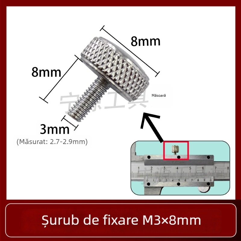 Set șuruburi de fixare pentru caliper Vernier — șuruburi de blocare pentru înălțime digitală și măsurător de adânime