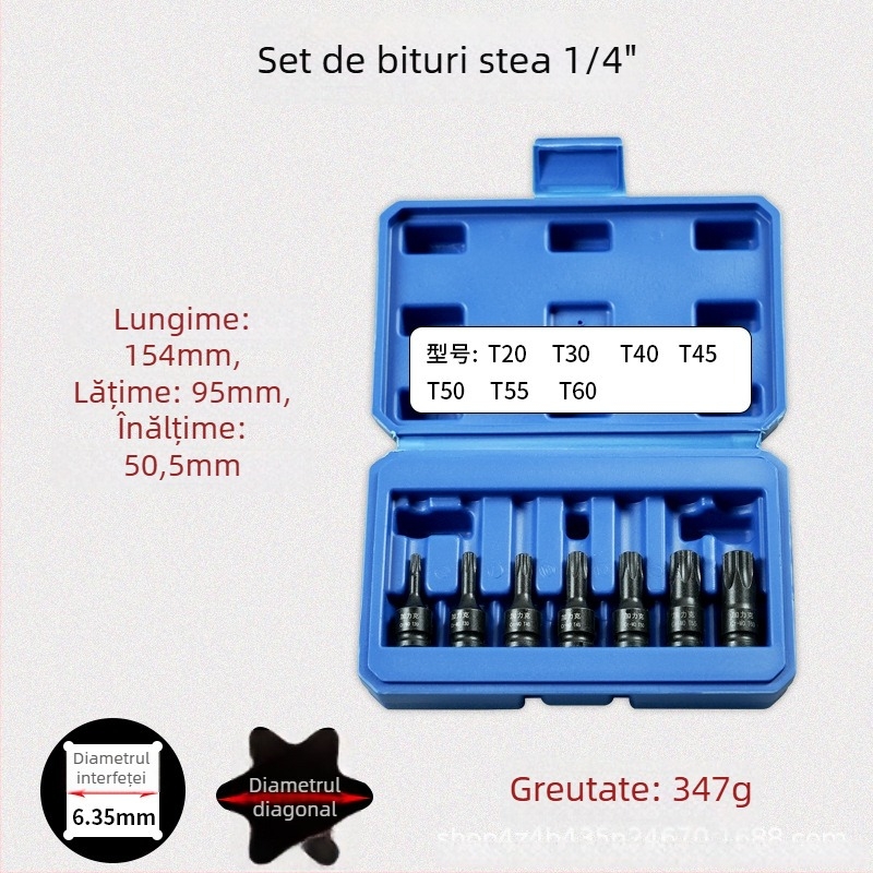 Galic șurubelniță pneumatică cu cap hexagonal și schimbare rapidă a bitilor, oțel crom-molibden, Zhejiang origine