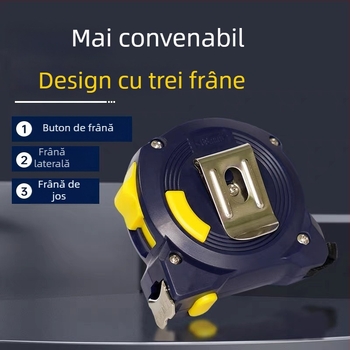 Măsurător cu bandă Great Wall Seiko – oțel cu carbon înalt, cu trei frâne, Luban ruler