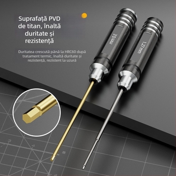 Set hexagonal pentru șurubelnițe și chei pentru modele de aeronave, material izolație VDE, peste 200 de seturi, destinat construcțiilor, format tăietor