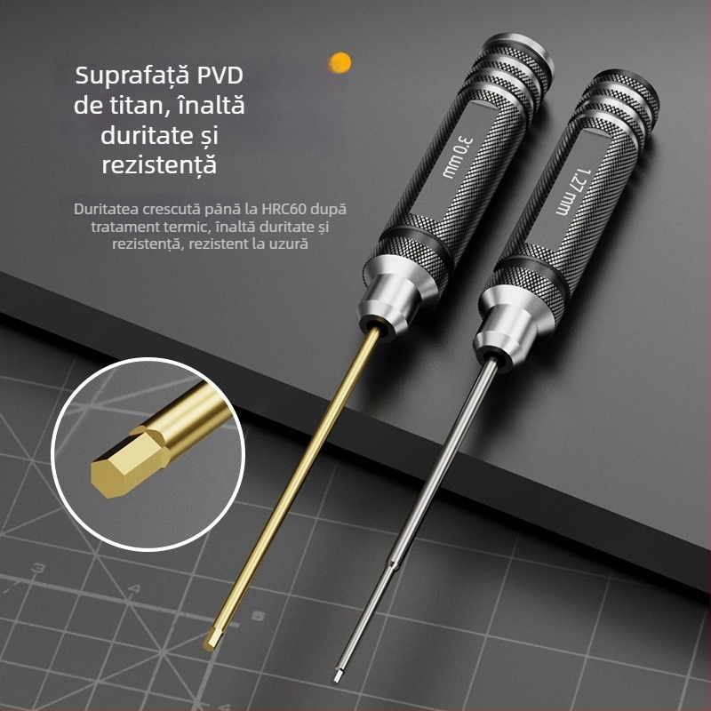 Set hexagonal pentru șurubelnițe și chei pentru modele de aeronave, material izolație VDE, peste 200 de seturi, destinat construcțiilor, format tăietor