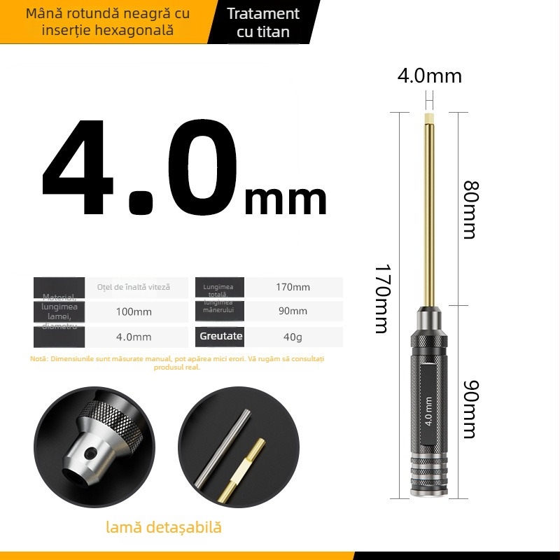 Set hexagonal pentru șurubelnițe și chei pentru modele de aeronave, material izolație VDE, peste 200 de seturi, destinat construcțiilor, format tăietor