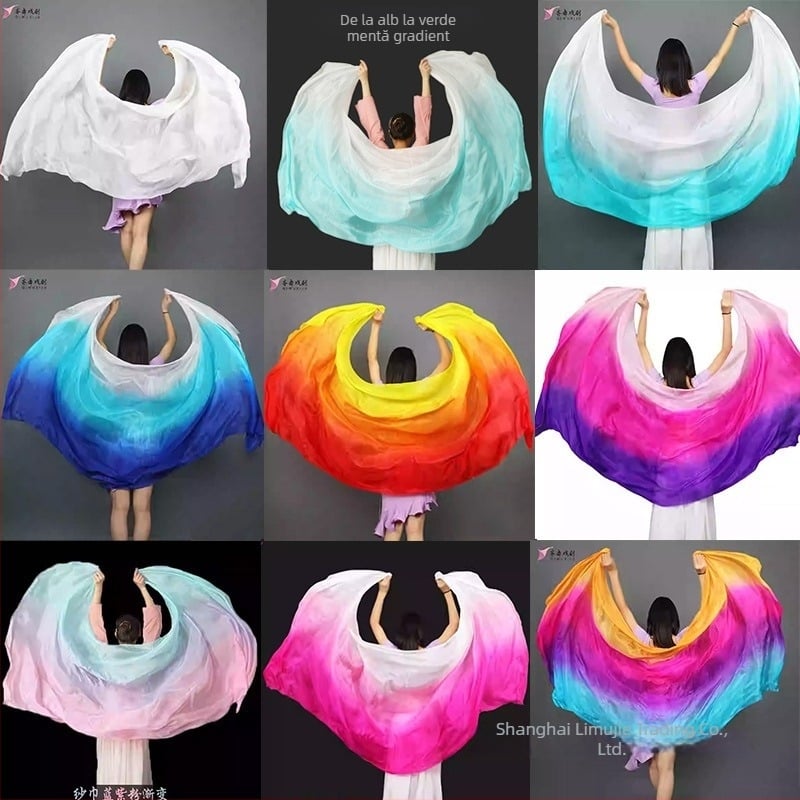 Șal de dans oriental pentru Belly Dance, Șal de dans de poveste, Aksesori de dans clasic, Șal pentru copii (Brand: Other; În stoc; Vara 2021)