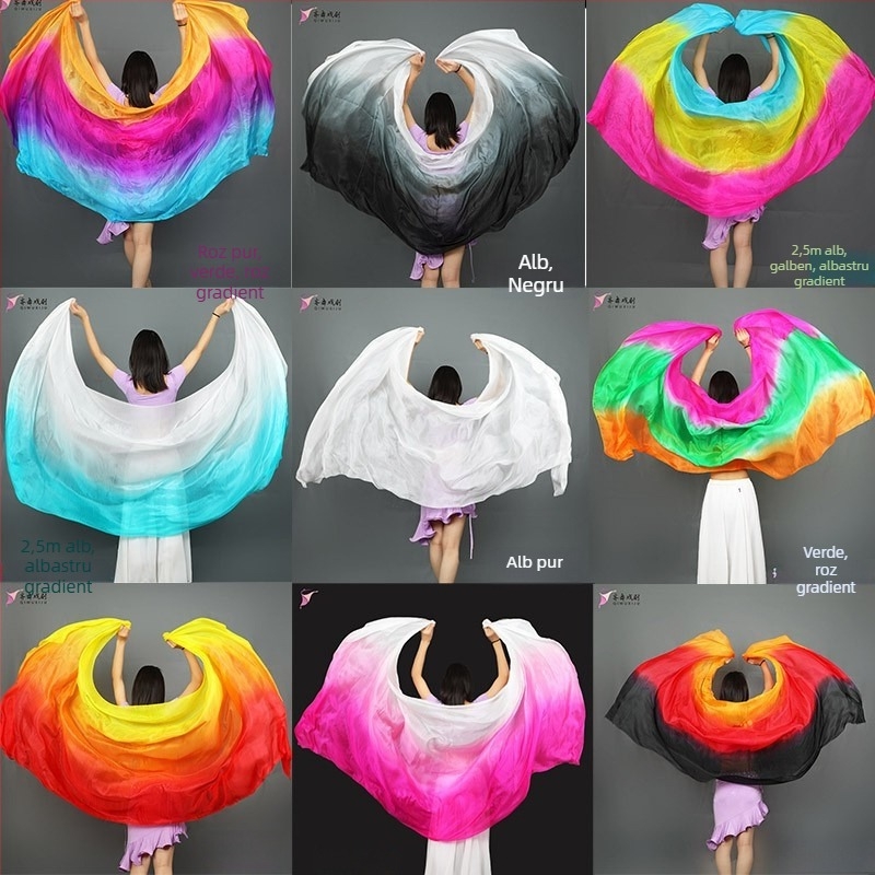 Șal de dans oriental pentru Belly Dance, Șal de dans de poveste, Aksesori de dans clasic, Șal pentru copii (Brand: Other; În stoc; Vara 2021)