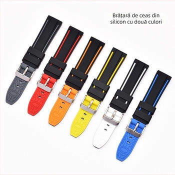 Curea din silicon Zhuo Ying pentru Samsung S3 smartwatch, design universal, greutate aproximativ 20 g, lansare primăvara 2024.