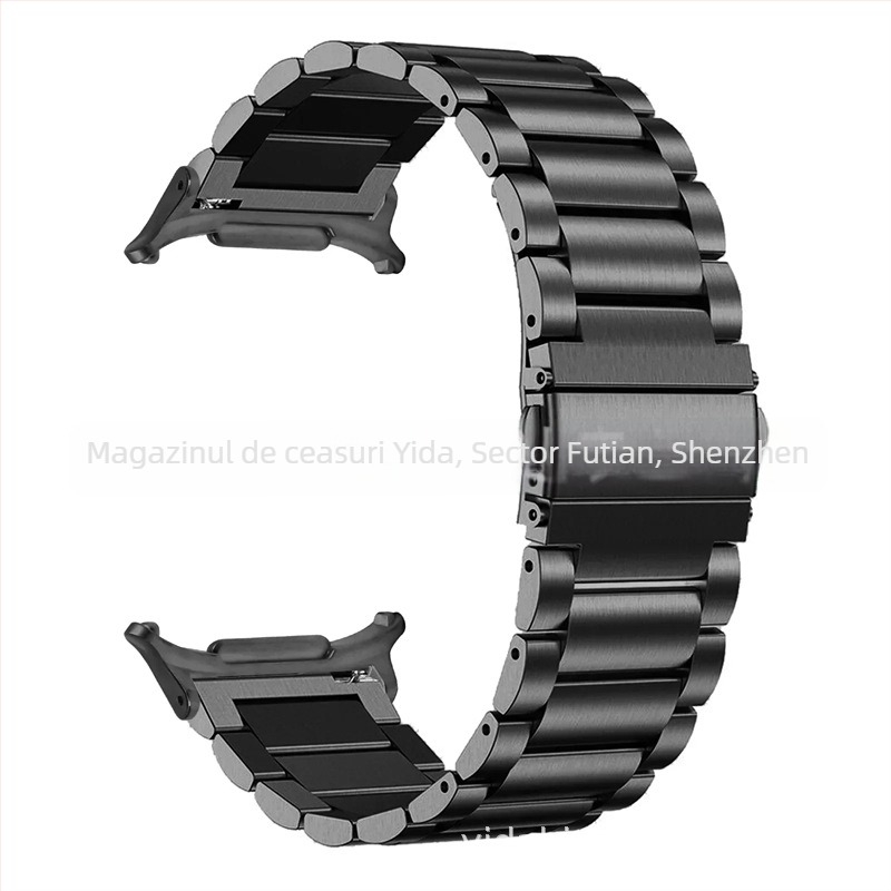 Brățară din oțel inoxidabil pentru Samsung Galaxy Watch7 Ultra, cataramă pliabilă, stil business, greutate 100 g