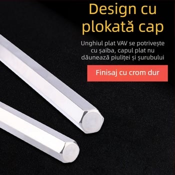 Set șuruburi hexagon cu mâner în formă de T extins, model 018l–2h, oțel crom-vanadiu, format metrice, origine Japonia