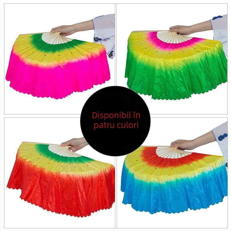 Fan de dans Yangko, cu două fețe, pentru reprezentații, recuzită de scenă, Brand Unique, lansat vara 2021