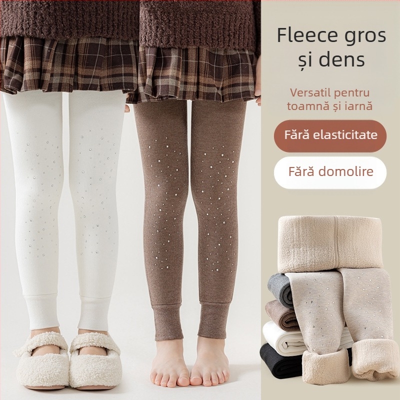 Colanți pentru copii, groși pentru iarnă, uni, din viscoză, pentru copii peste 8 ani