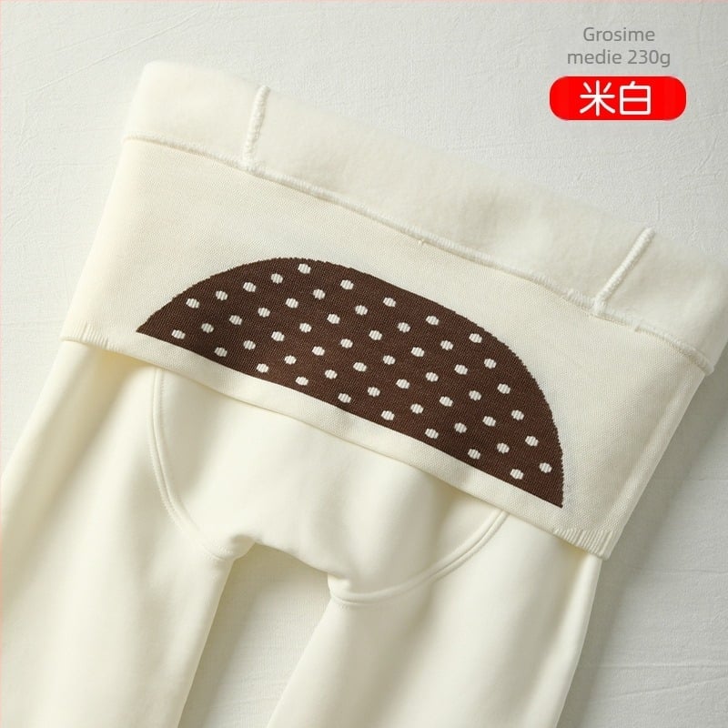 Colanți din nylon cu căptușeală de fleece – pentru femei, groși, model uni, conținut nylon 70-80%