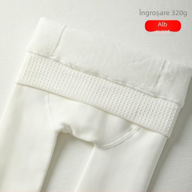 Colanți din nylon cu căptușeală de fleece – pentru femei, groși, model uni, conținut nylon 70-80%
