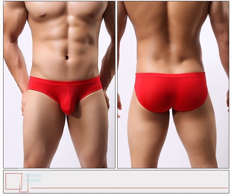 Boxeri bărbați din ice silk, cu design U-convex, respirabili, țesătură simplă, material principal Nylon 80–90%