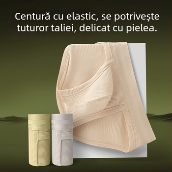 Slip bărbățească din bumbac cu textură waffle, respirabil, elasticitate înaltă, tricotat, model solid