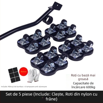 Roti universale pentru mutare, cu frână — Set de 40 piese de unelte de demontare pentru mobilier, paturi și dulapuri, uz casnic