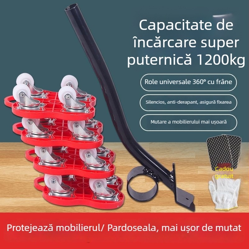 Roti universale pentru mutare, cu frână — Set de 40 piese de unelte de demontare pentru mobilier, paturi și dulapuri, uz casnic