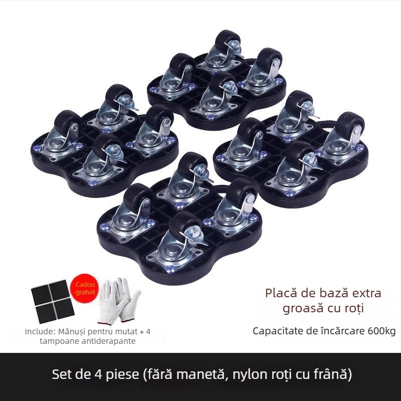 Roti universale pentru mutare, cu frână — Set de 40 piese de unelte de demontare pentru mobilier, paturi și dulapuri, uz casnic