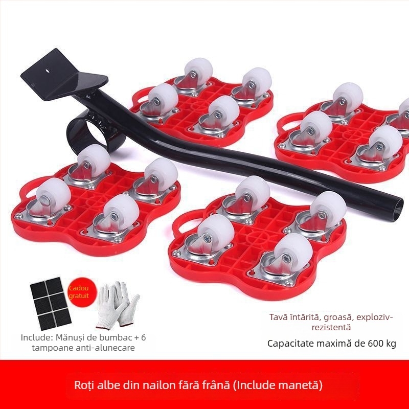 Roti universale pentru mutare, cu frână — Set de 40 piese de unelte de demontare pentru mobilier, paturi și dulapuri, uz casnic